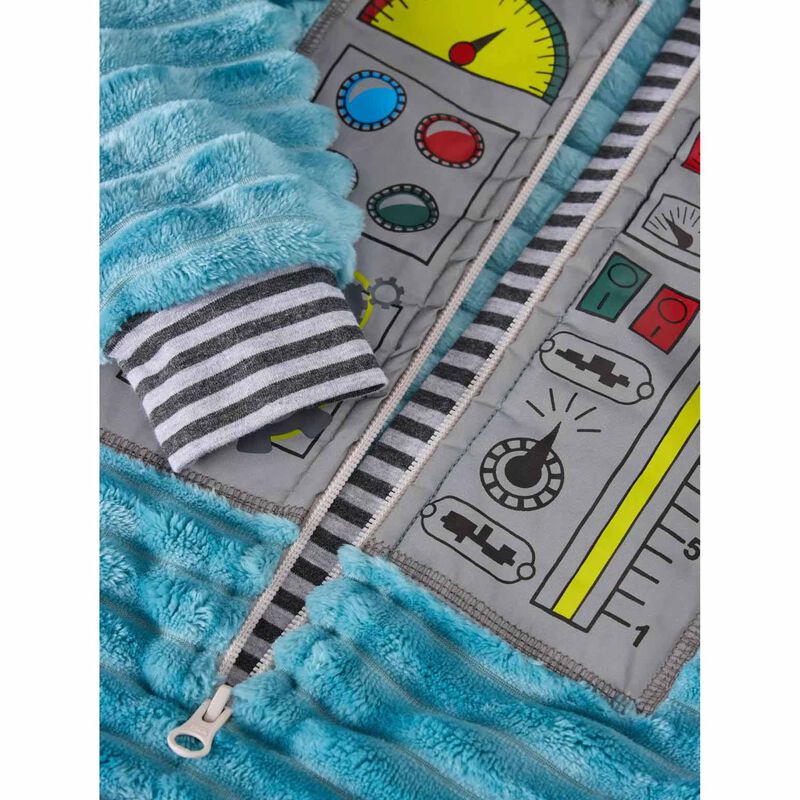 White Stuff Boys Robot Onesie image number 2